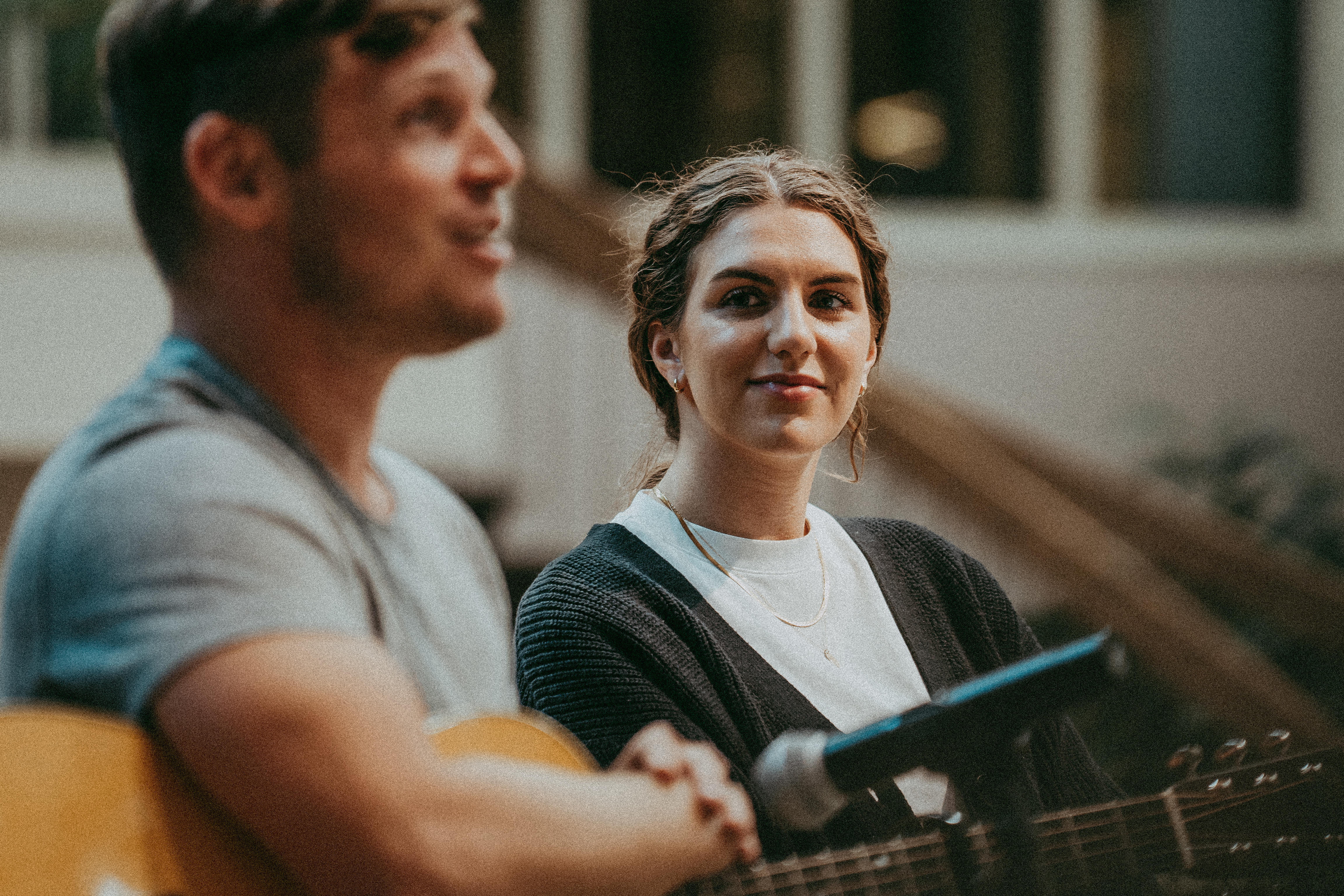 Our team of worship leaders during a performance
